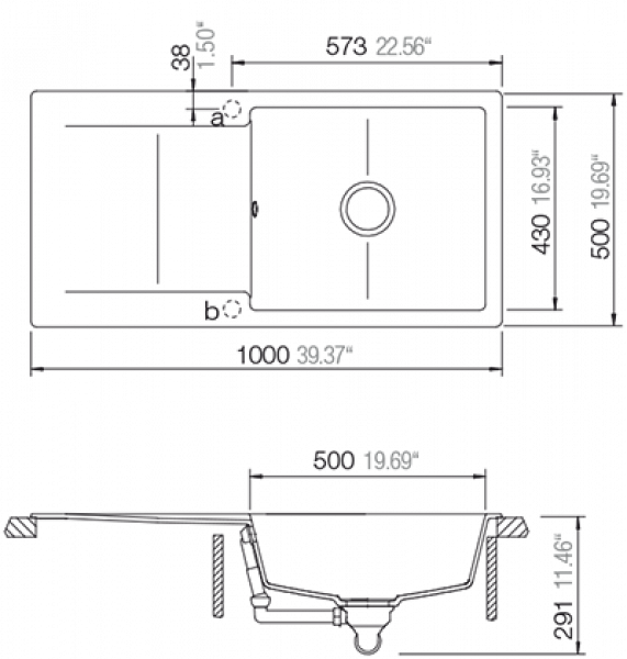 SW24 - Schock Epure D-100L (EPUD100LA) - Maßzeichnung